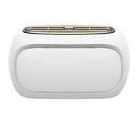 Ventilador de cuello portátil sin aspas, dispositivo de refrigeración manos libres, 3 en 1, modos fuertes, flujo de aire, recargable por USB, para oficina, gimnasio, desplazamientos (blanco)