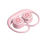 Ventilador de cuello portátil sin aspas plegable y práctico - Ventilador portátil recargable por USB de 3 velocidades para viajes al aire libre camping deporte senderismo
