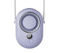 Ventilador de cuello portátil, ventilador de viaje con 3 velocidades, ventilador silencioso para viajes al aire libre, hogar, camping, escritorio, deportes