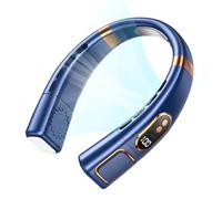 Ventilador de Cuello Recargable - Enfriador de Aire Portátil Silencioso de 5 Velocidades | Ventiladores de Cuello que Soplan Aire Frío,para Exteriores Viajes Trayecto Camping Senderismo Conducción