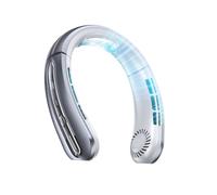 Ventilador de Cuello Recargable, Portátil, Personal, con Batería, Manos Libres, USB, para Refrigeración del Cuello, para Interiores y Exteriores