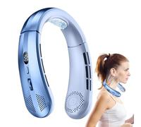 Ventilador de cuello sin hoja - Enfriador personal manos libres, construcción segura sin cuchilla, control infinito de velocidad, carga USB tipo C, ergonómico y compacto