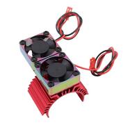 Ventilador de Disipador de Calor del Motor del Automóvil RC, 36 Mm 380 540 550 3650 Alejo de Calor del Ventilador Dual Aleación de Aluminio para Motores RC, Rendimiento de