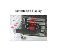 Ventilador de Enfriamiento de Chasis de Computadora -2 Sistema de Ventilador de Escape de Ranura PCI Diseño de Rodamiento de Ventilador de Alta