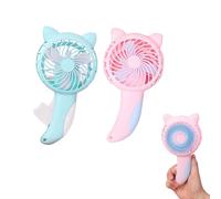 Ventilador de enfriamiento del manual de prensa a mano - Ventilador de mini portátil, caricatura de mano | Manual puro personal para niños Mujeres Mujeres, sin de baterías para v