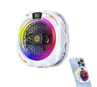 Ventilador de enfriamiento del teléfono - Enfriador semiconductor, control de temperatura con pantalla digital, carcasa ajustable para reducción de calor, clip para rad