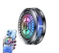 Ventilador de enfriamiento del teléfono, Ventilador de enfriamiento del teléfono | Enfriador de de succión magnética portátil con luz Colorida | Diseño de hoyo Completo Ligero Ventilador de e