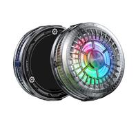 Ventilador de enfriamiento del teléfono, Ventilador del radiador teléfono Celular | Enfriador de de succión magnética portátil con luz Colorida,Diseño de hoyo Completo Ligero Ventilador d