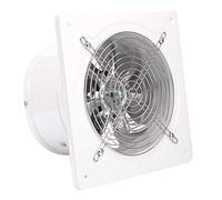 Ventilador de escape, 220 V 180 mm Montaje en pared Ventilador de cocina industrial Ventana de pared Extractor de baño Ventilador de ventilación para ático Garaje Cocina Baño Ventanas Ventilador Uso d