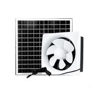 Ventilador de escape accionado solar 12v para ventana de cocina ventilación industrial con fuerte circulación de aire bajo nivel de ruido Construcción robusta Configuración simple