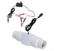 Ventilador de escape con diseño de montaje de conducto en línea para 12 V CC para aplicaciones de ventilación en entornos húmedos o propensos a humos como baños y cocinas (20 mm)