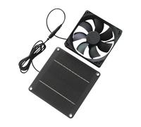 Ventilador de escape con energía solar - 5.91x5.91 pulgadas 20W impermeable, panel solar para ventilación eficiente, viento al aire libre con diseño duradero, de enfriamiento para el cobertizo