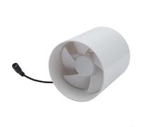 Ventilador de escape de 12 V, 110 mm de CC, ventilación silenciosa para | Alimentación de 12 V CC, conducto redondo de 110 mm, ruido silencioso de 42 dB, eliminación de humos de cocina