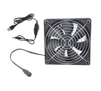 Ventilador de escape de 120 mm, 5 V, juego de extractor de aire para soldar soplador de escape con controlador de velocidad para ventilador de conducto de calefacción