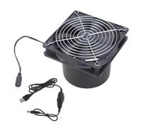 Ventilador de escape de 120 mm, 5 V, juego de extractor de aire para soplador de soldadura con controlador de velocidad para calefacción, velocidad ajustable en línea