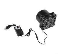 Ventilador de escape de 120 mm CC 12 V con rodamientos de bolas dobles para eliminación de humo de estación de soldadura, 200 CFM, 6100 RPM, listo para controlador, soporte de metal ajustable