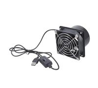 Ventilador de escape de alta velocidad de 3000 rpm, diseño desmontable, 50 CFM, flujos de aire USB para extracción de cocina, baño, ventilación extraíble, ventilador de escape interior