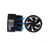 Ventilador de escape de conducto de 12 V de 100 mm a 110 mm, ventilador en línea con flujo de aire de 110 m3/h, 3600 rpm, bajo ruido, 39 dB, para baño, cocina, invernadero, interior y exterior (salida