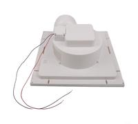 Ventilador de escape de luz LED para baño, ventilación de bajo ruido, reducción de vapor, cuerpo de PVC, compatible con apertura de techo de 8.8 x 8.8 pulgadas (12 pulgadas)