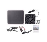 Ventilador de Escape de Panel Solar 20W 12V USB Ventilador de EnergíA Solar Al Aire Libre IP65 Ventilador PortáTil una Prueba de Agua Ventilador de