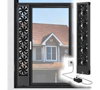 Ventilador de escape de ventana, velocidad ajustable de hasta 2800 RPM, diseño retráctil para uso doméstico, cocina y oficina
