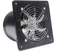 Ventilador de escape de ventana, Ventilador de escape de baño de techo muy silencioso, Cubierta de ventilación de secadora con persianas (Color : White)(Nero)