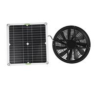 Ventilador de Escape Impermeable Alimentado por Panel Solar de 100 W, 12 V para Exteriores, Ventilación de Refrigeración DIY para Gallinero, Invernadero, Cob
