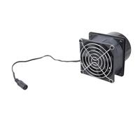 Ventilador de escape industrial de 12 V 5700 RPM de 80 mm, ventilador de ventilación de conducto redondo para cajas de impresora y banco de trabajo electrónico, ventilador de escape extraíble ABS con