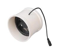 Ventilador de escape multiusos de 110 mm, compatible con PVC, fuente de alimentación de 12 V para cocina, baño, gallineros, solución de eliminación de olores, escape de PVC