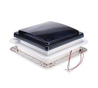 Ventilador de escape para RV, ventilación de autocaravana de 12 voltios, control manual, para remolque y barco, 11 pulgadas con iluminación LED