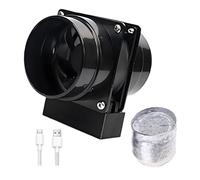 Ventilador de escape recargable por USB de 8 cm con motor 2200 rpm 3