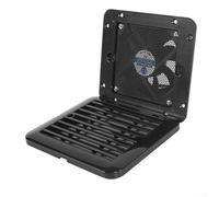 Ventilador de escape robusto para caravanas y remolques que mejora el aire para un viaje cómodo (negro)