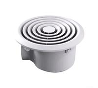Ventilador de escape silencioso de 110 CFM para baño y cocina, con funcionamiento eficiente de energía y conjunto de motor de cobre puro de larga duración (redondo)