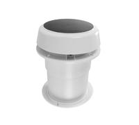 Ventilador de Escape Solar con Cabezal Tipo Hongo de 12 V, con Puerto de Intercambio de Aire Circular de Montaje Superior, Accesorios de Modificación