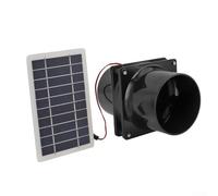 Ventilador de escape solar de 10W 12V, kit de ventilador de ventilación de panel solar de conducto redondo para RV, ventilador de enfriamiento de panel solar de 15.5x9.5cm, ventilador de panel solar