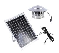 Ventilador de escape solar de 15 W, pequeño ventilador, ventilador alimentado por panel, extractor de aire para perro, pollo, invernadero, cocina, escape