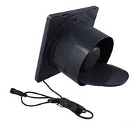 Ventilador de escape solar industrial de 12 V con ABS ignífugo y aspas impulsoras impulsadas para casa de cría de mascotas (8 pulgadas)