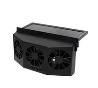 Ventilador de escape solar para ventana de coche, ventilación de vehículo, 3 ventiladores para radiador de ventilación, refrigeración de energía, purificador de aire y (black A, 1pcs)
