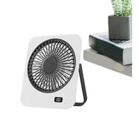 Ventilador De Escritorio Compacto | Ventilador Refrigerante Para Oficina | Ventilador Personal 5 Velocidades Con Batería 1200mAh Para Playa Viaje Dormitorio Camping Senderismo
