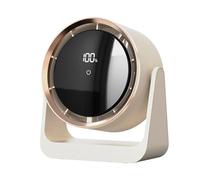 - Ventilador de escritorio con USB, recargable para exteriores, con montaje en pared y luz nocturna, ideal para habitaciones, oficinas y niños (17,6 x 8,6 x 19,1 cm)