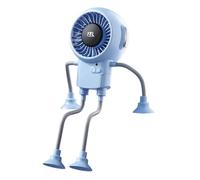 Ventilador de escritorio genérico - 13,39 pulgadas portátil USB recargable robot ventilador