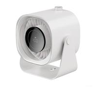 Ventilador de escritorio inteligente compacto que integra una interfaz LED informativa; ofrece libertad de rotación completa en un ángulo de hasta 220 grados