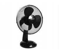 Ventilador de escritorio negro 30cm, diseño compacto y eficiente, ide