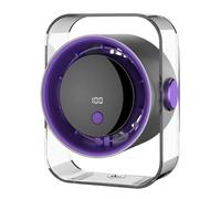 Ventilador de escritorio pequeño - ABS 21,2 x 18,6 x 13,4 cm 8,35 x 7,32 x 5,28 in 100 Speed Rechargeable Silent Air Cooler With Digital Display | Portable Table Fan Personal Cooling Fùan For Dorm