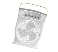 Ventilador de escritorio pequeño, máquina de refrigeración por aire recargable, 3 velocidades, ventilador de mesa para hogar, oficina, dormitorio