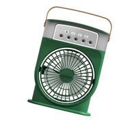Ventilador de escritorio pequeño, máquina de refrigeración por aire recargable, 3 velocidades, ventilador de mesa para hogar, oficina, dormitorio