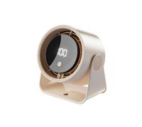 Ventilador de Escritorio Pequeño para Hogar, Recargable, Silencioso, con Circulación Digital, Ventilador Eléctrico para Dormitorios de Estudiantes,