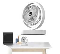 Ventilador De Escritorio Personal,Pequeño Ventilador De Escritorio Con Luz Nocturna | 3 Luz De Almacenamiento Refrigerante Oscilante Recargable Para Interior Y Exterior