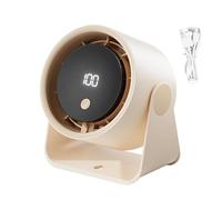 Ventilador de Escritorio Portátil,Ventiladores De Mesa Regulables Con Pantalla LED - Soplador y Circulador de Aire con Pantalla LED para Camping Dormitorio Coche Habitación