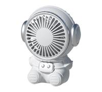 Ventilador de escritorio recargable por USB, ventilador de escritorio silencioso, pequeño circulador de aire personal | Refrigeración portátil de escritorio, lindo astronauta refrigeración portátil
